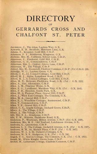 pages from gx directories 1917 - 1940